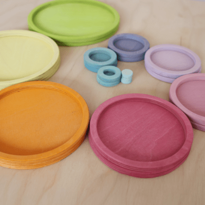 Grimm's Konzentrische Kreise und Ringe Pastell farblich sortiert