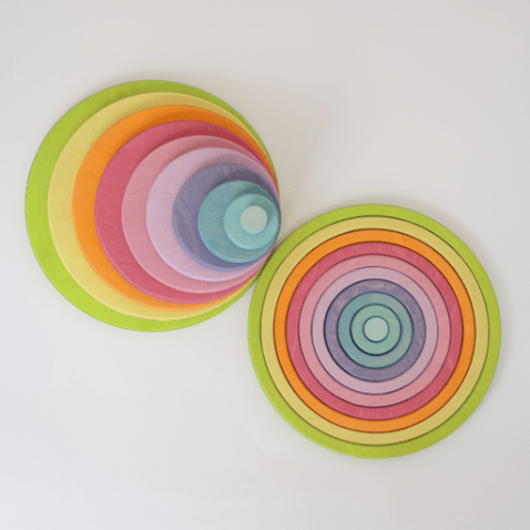 Grimm's Konzentrische Kreise und Ringe Pastell Ansicht von oben