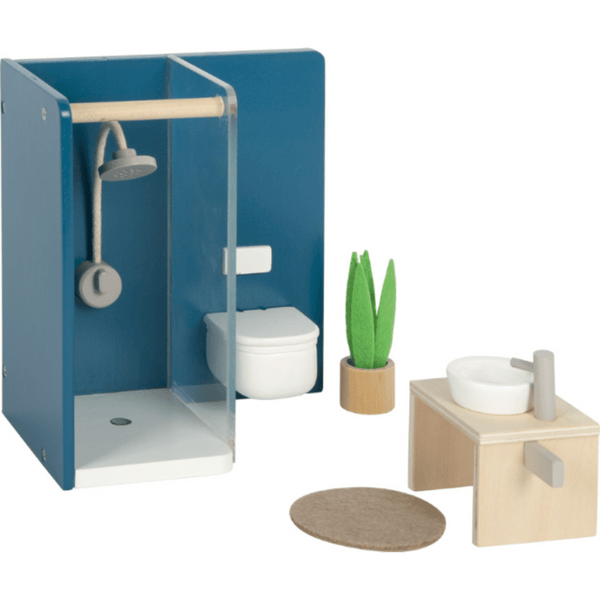 Small Foot 12630 Puppenhausmöbel Badezimmer, 4-teilig