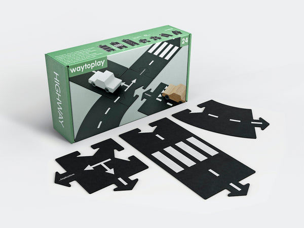 Waytoplay 24HI Flexible Spielstraße, Highway Autobahn Spielset