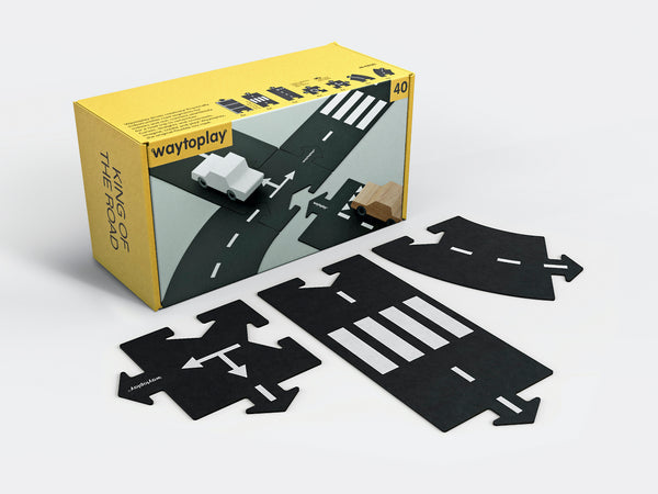 Waytoplay 40KR Flexible Spielstraße, Spielset King of the Road