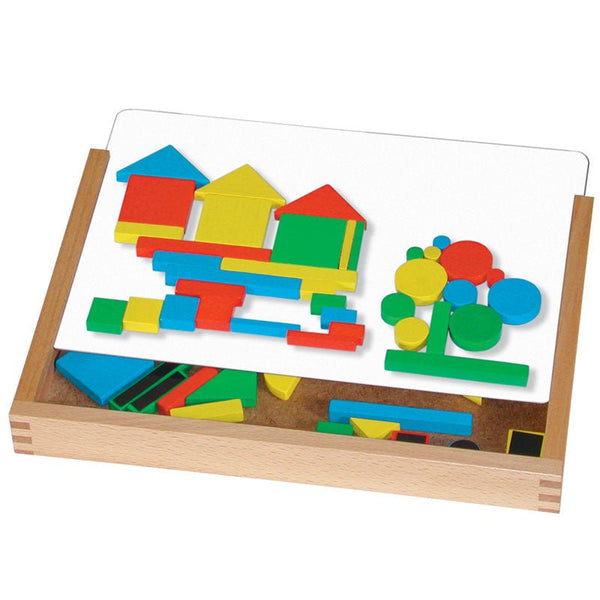 Oberschwäbische Magnetspiele 5002 Magnetisches Holzklötzchen-Spiel