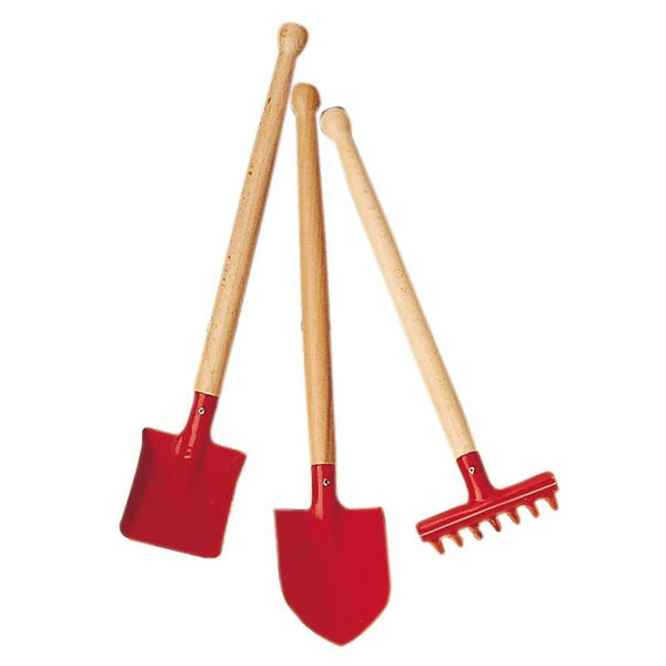 Glückskäfer 535394 Gartengeräte-Set 3-tlg. 39cm, rot