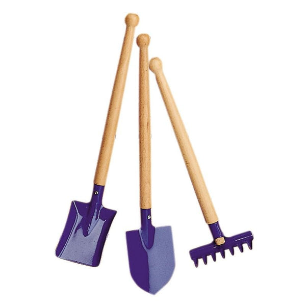 Glückskäfer 535396 Gartengeräte-Set 3-tlg. 39cm, blau