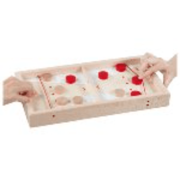 GoKi 56635 Super-Puck Brettspiel, 2 in 1