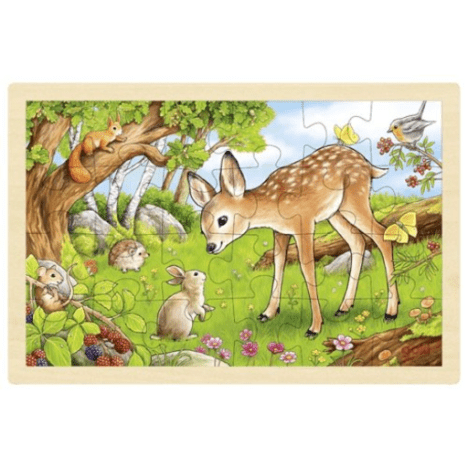 GoKi 57325 Einlegepuzzle Rehkitz, 30x20