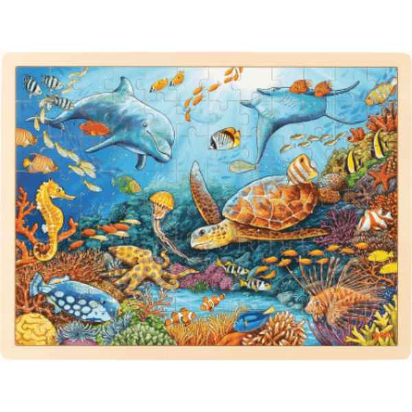 GoKi 57432 Einlegepuzzle Great Barrier Reef, 40x30