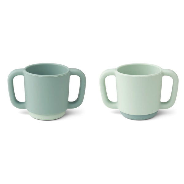 Liewood LW14504-7396 Babybecher, Trinkbecher 2er-Pack mint "Alicia baby cup"