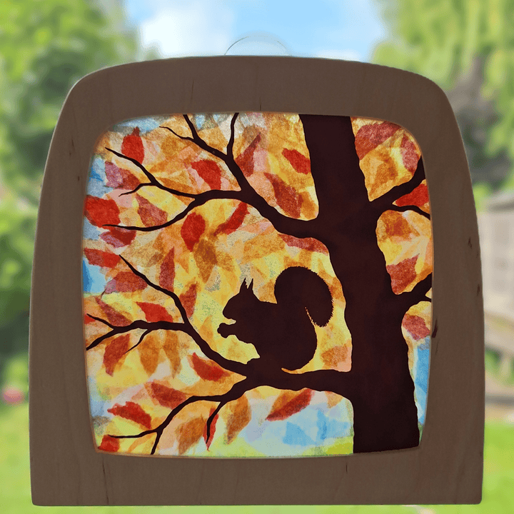 Toverlux DIY Transparent-Set Eichhörnchen "Squirrel" am Fenster