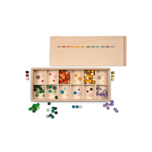 Grapat 24-257 Holzwürfel in Sortierkiste "Mis & Match"