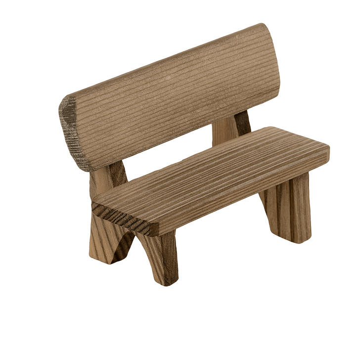 Kahlert_Licht-Bank-mit-Lehne-aus-Holz-Miniatur