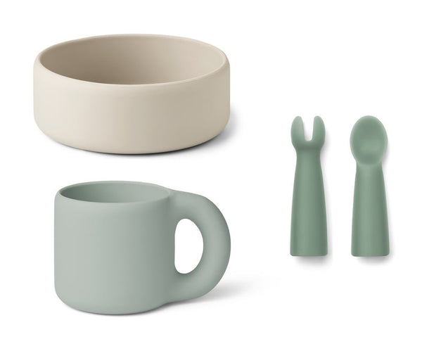 Liewood LW15073-6922 Babygeschirr Set 4er-Pack blau "Lise"