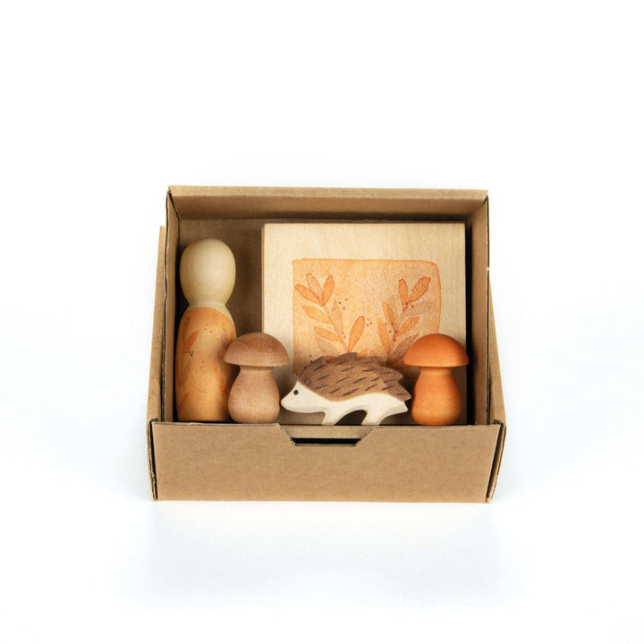 Ostheimer x Grapat 80137 Hello Autumn SET Holzfiguren in Schachtel