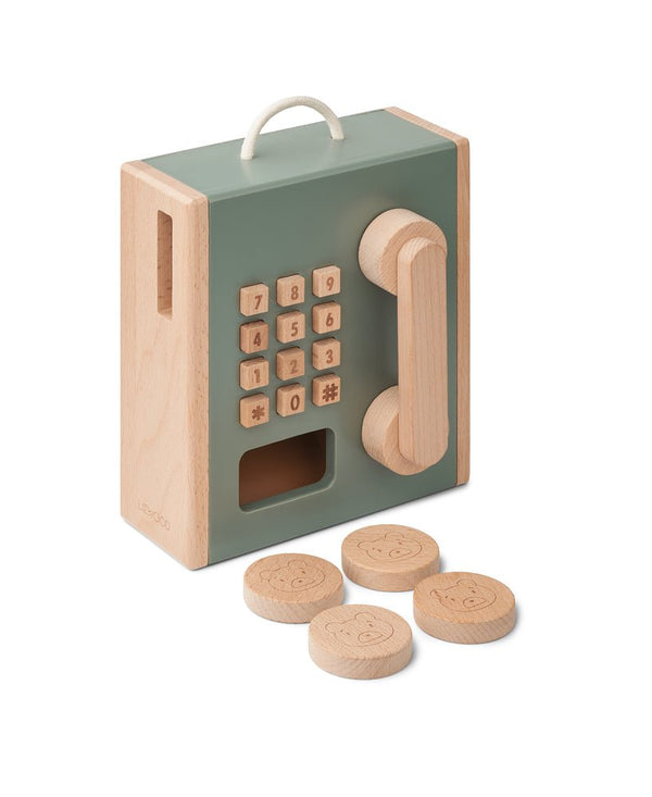 Liewood 15149-1170 Spieltelefon aus Holz "Rufus Rayphone"