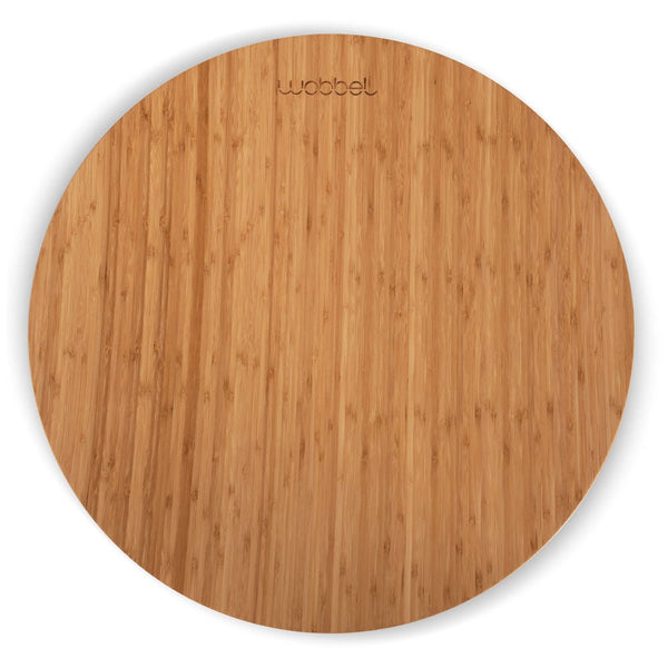 Wobbel Board 360 Grad Bambus mit Filz Hellgrau