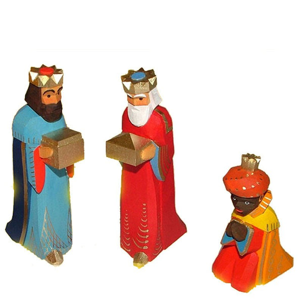 Lotte Sievers Hahn 1061-1062-1063 Heilige drei Könige SET 3tlg orange, blau, rot Lotte Sievers Hahn  
