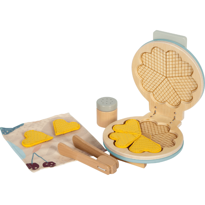 small foot Waffeleisen‑Set tasty – für Holz-Kinderküche & Kaufladen– Karthaus Versand